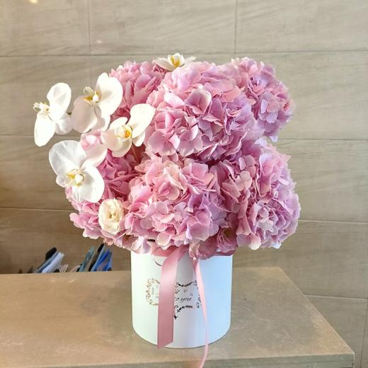 粉色绣球抱抱桶 商品图0