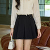 奢姿大码女装2025秋季减龄百褶裙子胖妹妹系带设计时尚简约半身裙9943480002 商品缩略图0