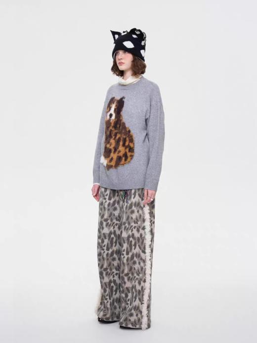 local tag/It24awk05b/圆领仿貂毛羊毛套头温暖长袖 商品图3