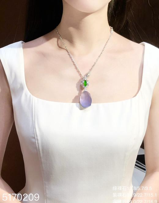 玻璃种紫罗兰吊坠【5170209】具体价格微信咨询 商品图4