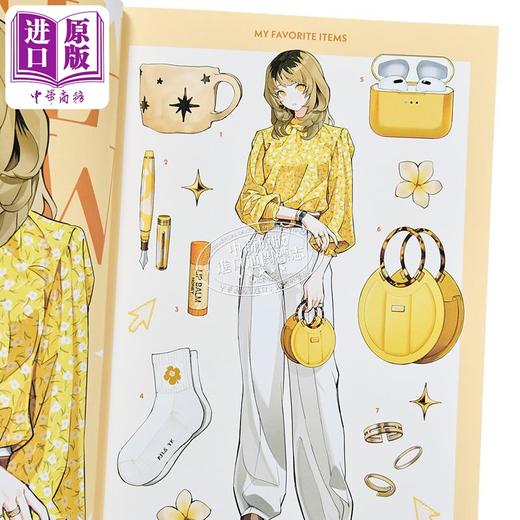 【中商原版】时尚画师Yukina首本画集 时尚人物插图 时尚素描 日文原版日韩 Yukina アートワークス&ファッションスケッチ 商品图2