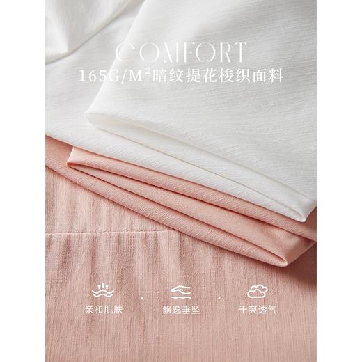 【年终特卖】熙世界春日衬衫长袖2025新款法式木耳边立领上衣泡泡袖粉色衬衣 商品图3