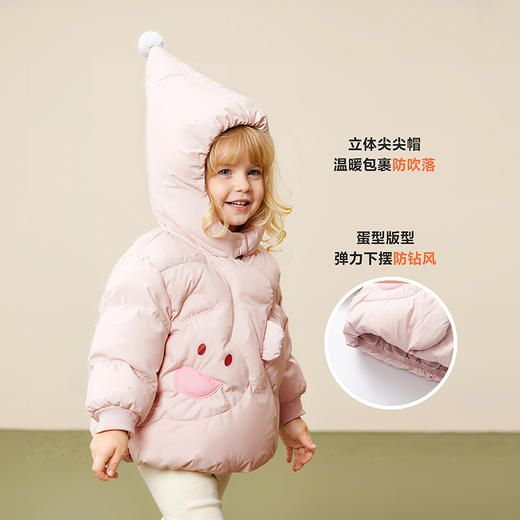 [三防]迷你巴拉男女童羽绒服宝宝可爱造型连帽外套2025冬新品★ 商品图4