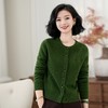 西子/【只此松绿】100羊毛精致百搭刺绣绿色针织衫/MSTJ361 商品缩略图3