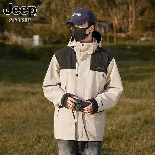 秋冬新款男女jeep冲锋衣，一件顶五件。内衬保暖，外层防水防雪，时尚百搭，行走的暖风衣 商品图2