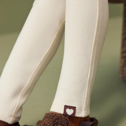 [吸湿发热]迷你巴拉女童双面绒保暖简约儿童打底裤2025冬新款 商品图4