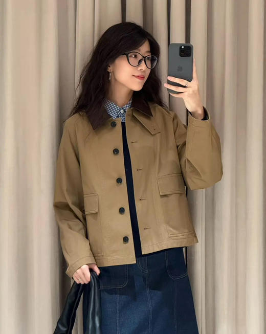 小禾同款初秋巴恩风夹克风衣短外套082306 商品图9