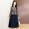 洋气印花假两件连衣裙，气质修身优雅连衣裙QYM-XQD54C2517 商品缩略图3