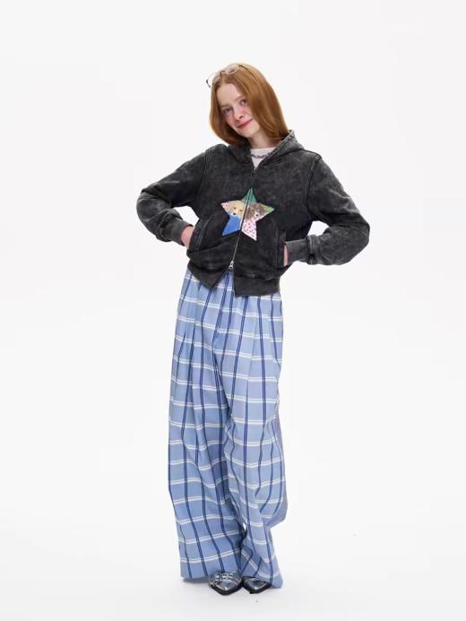 local tag/It25ssk01/水洗做旧小狗卫衣 商品图4