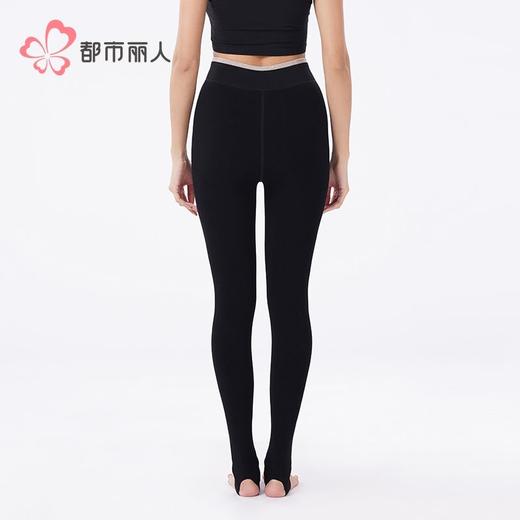 都市丽人打底裤女士保暖裤棉粘女士打底裤一体裤厚踩脚女裤LGH4B1 商品图2