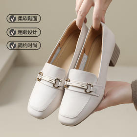 丁摩 真皮小皮鞋法式春秋女鞋软底防滑四季鞋乐福鞋女单鞋5ZF-6109