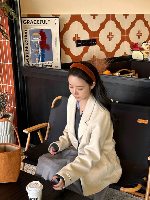 【家居百货】巨巨显白！被问爆的南瓜色丝绒发箍！ 商品图2