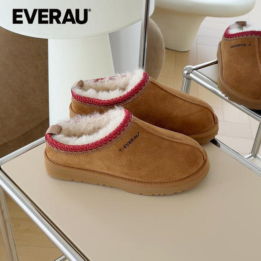 EVERAU冬季新品羊皮毛一体女士保暖雪地靴EA2073 商品图2
