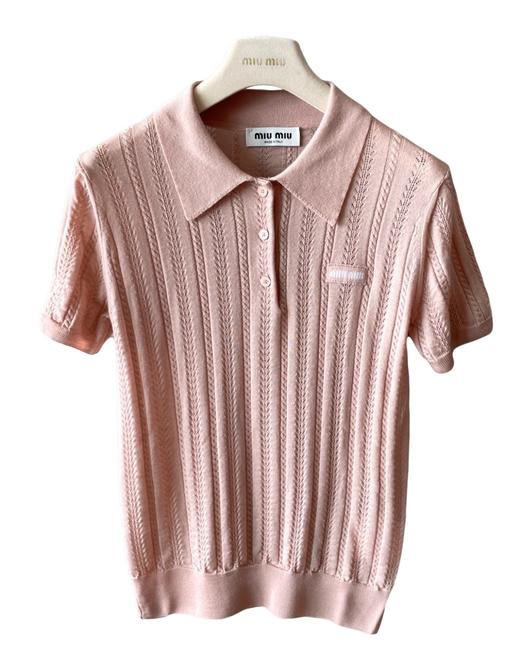 女款短袖针织Polo衫017 商品图0