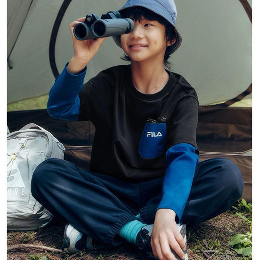 儿童假两件运动套装卫衣卫裤090507 商品图2