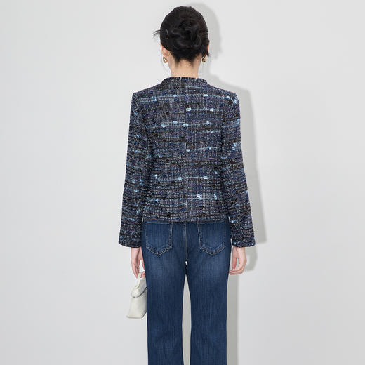 「高货wl」全新升级【铂金会员321/天猫429/差价108】(52904)洛诗琳法式小香风粗花呢外套2025秋冬时髦通勤收腰短外套wl52904 商品图1