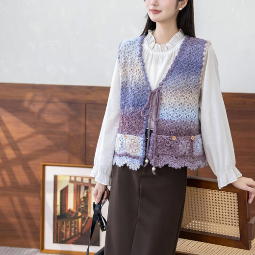 苏苏姐家岁月系带马甲手工DIY钩针衣服上衣毛线团自制材料包 商品图1