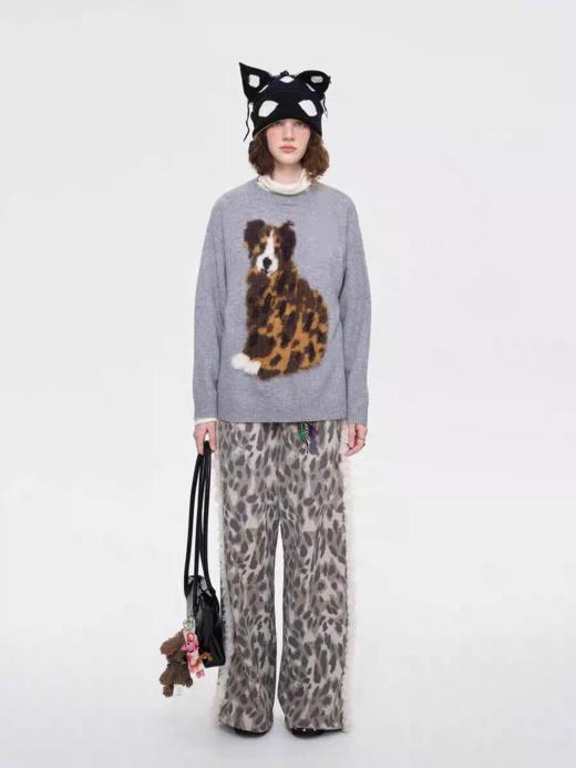 local tag/It24awk05b/圆领仿貂毛羊毛套头温暖长袖 商品图4