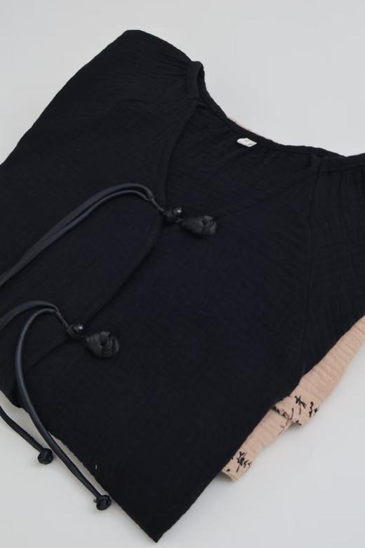 超美国风LANSHU岚束素雅情侣家居服套装&睡裙 商品图14