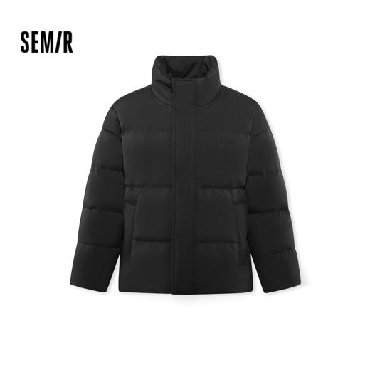 森马羽绒服男冬季80绒子宽松立领面包服2025新款时尚印花情侣外套 商品图0