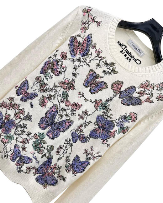 女款刺绣长袖针织毛衣010 商品图2