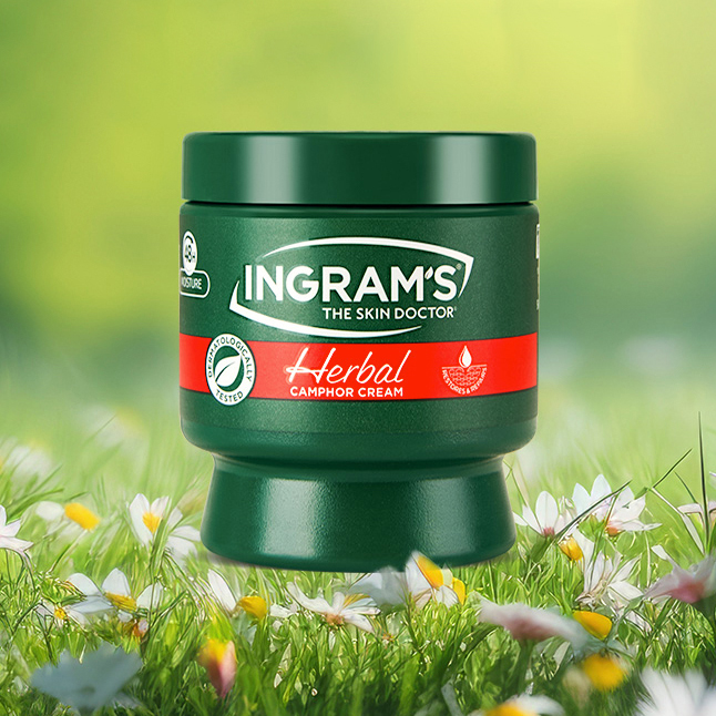 热卖！干裂救星！ 80年品牌认证！南非ingram's英格莱恩草本樟脑乳霜  护脚膏 小绿膏 脚后跟龟裂 手足护理乳霜