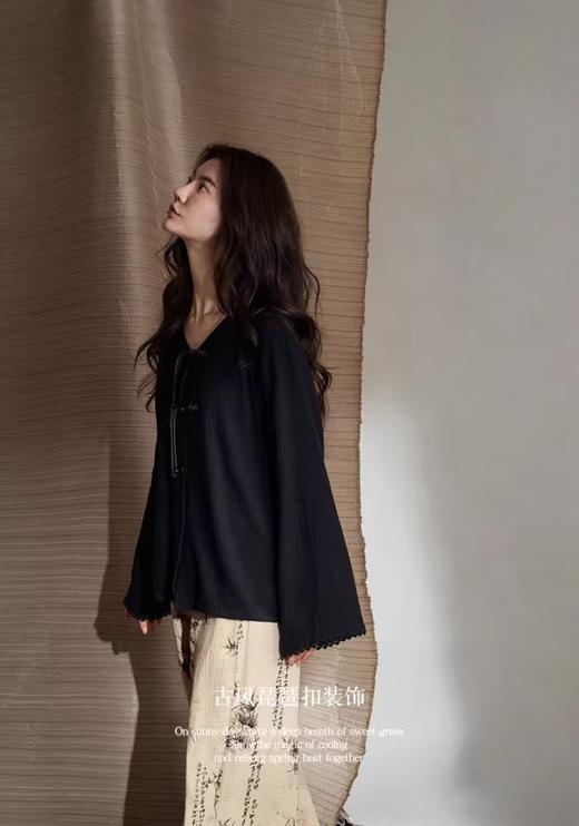 超美国风LANSHU岚束素雅情侣家居服套装&睡裙 商品图11