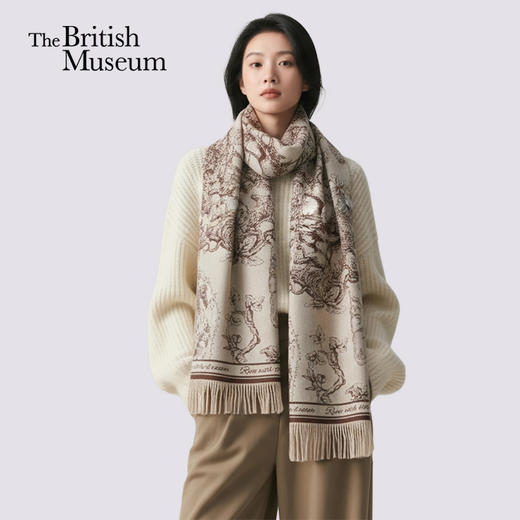 大英博物馆 新年系列 新中式提花 围巾礼盒 商品图0
