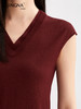 【淘衣节专享】阿菁娜羊毛双层V领针织背心F30Q301017 商品缩略图4