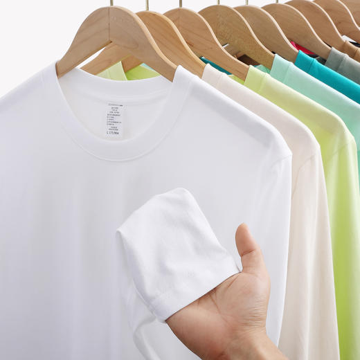 严选 | 【69元两件】秋季长袖T恤 男女同款 百搭叠穿上衣 230g高克重 商品图1