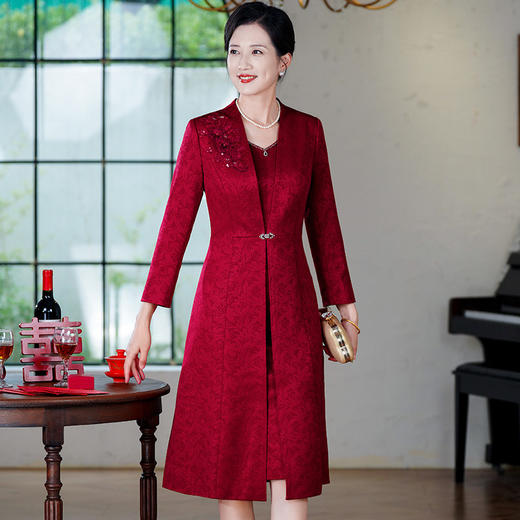 OY T0799高贵气质套装二件套修身礼服裙 商品图1