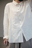 ALBUM DI FAMIGLIA 米白棉质皱褶长袖衬衫(SHORT COLLAR SHIRT LWR) 商品缩略图4