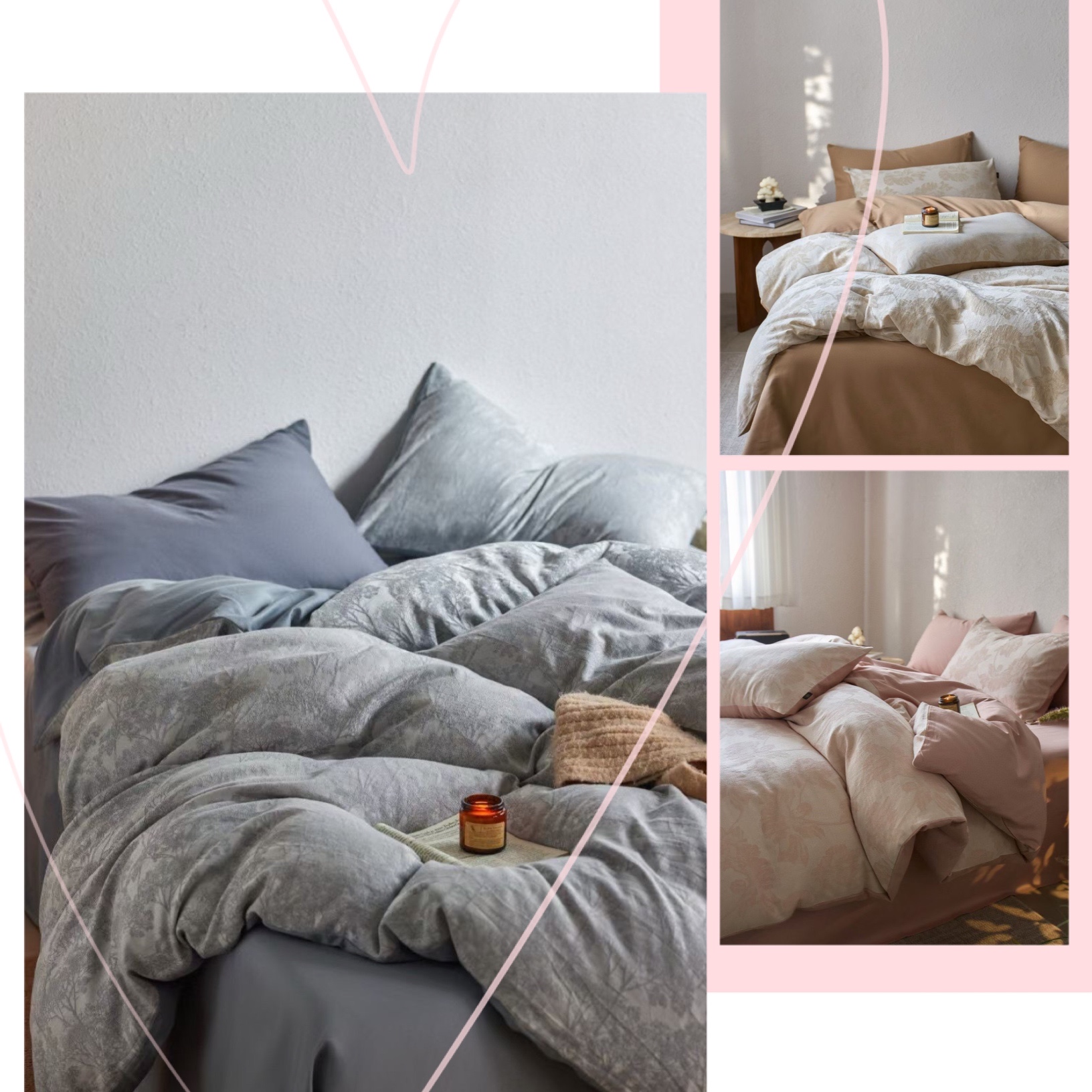 2025FA 100%棉色织提花床品四件套 轻氧温馨