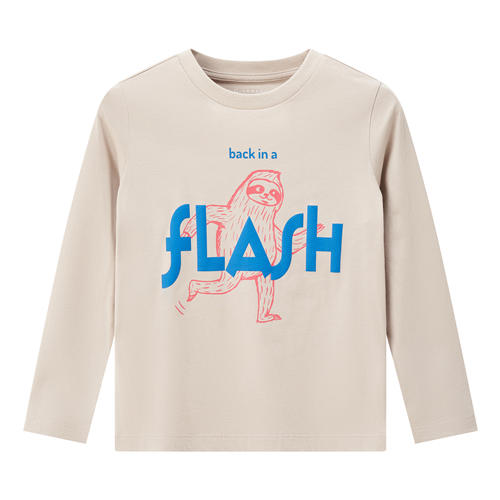 佐丹奴25年新款纯棉童装印花长袖T恤03095613 商品图3