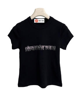 女款闪钻修身短袖T恤002