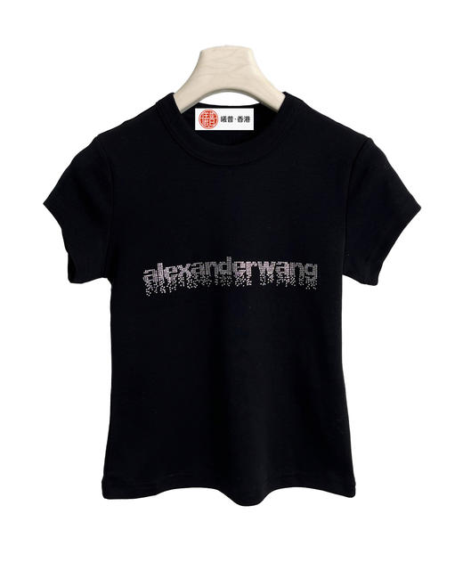 女款闪钻修身短袖T恤002 商品图0