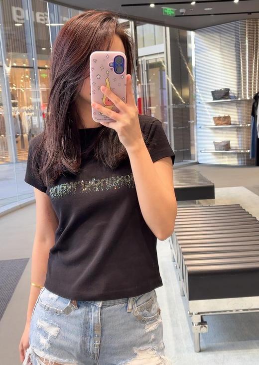 女款闪钻修身短袖T恤002 商品图3