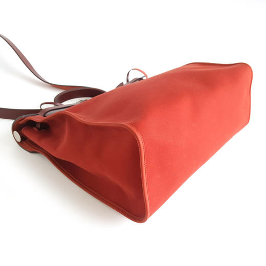 【95新】Hermes爱马仕Herbag红色帆布herbag 39手提单肩包中性款260925HS47 商品图6