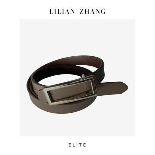 定制—可调节长方扣高档百搭复古时尚简约束腰多色女士皮带2513002 商品图3