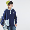 蓝汽水2025年冬季新款亲子中大童异材拼接卫衣抗静电恒温针织外套 商品缩略图2