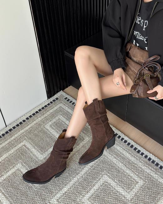 （小眠专属）LEOS VITI西部牛仔堆堆靴  | 秋冬显腿长神器 今年秋冬靴王就是它！ 商品图3