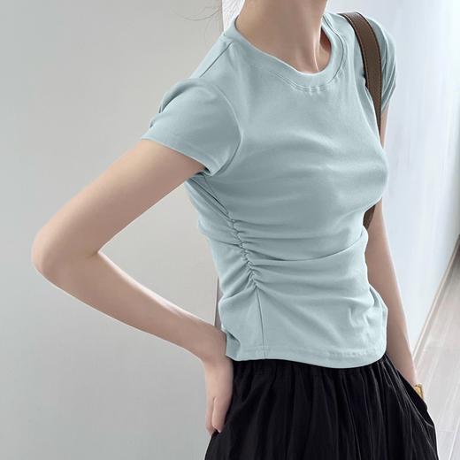 2026明星同款！辣穿夏季！【小蛮腰瘦瘦T】（限时买一送一！）立体版型 显瘦显身材 藏赘肉 纯棉云感 高弹舒适 藏肩修身 百搭单品  #M663 商品图1