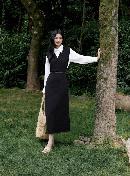 【商场同款】麦檬冬针梭拼接连衣裙5EA293811 商品图1