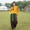 特绽放658朵/多色羊毛绞花圆领套头毛针织衫文艺百搭毛衣秋冬新款 商品缩略图2