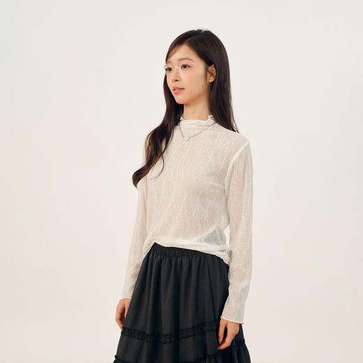 蕾丝打底长袖T恤-纪念日百货门店同款165343626 商品图2