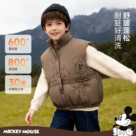 迪士尼男童冬季羽绒马甲XD4DS106 商品图3