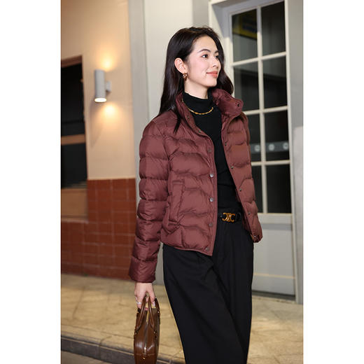 「高货kbnq」全新升级【铂金会员588/天猫799/差价211】(02152)洛诗琳90白鸭绒轻薄羽绒服2025冬季宽松保暖外套kbnq轻薄羽绒服 商品图0