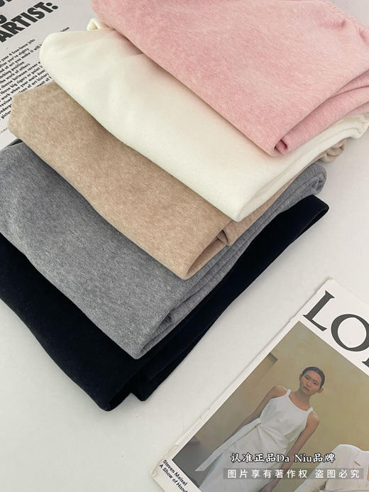梨形报恩神裤 材质好好穿【正品DaNiu·秋冬垂感毛巾裤】休闲裤里的扛把子遮胯显瘦显高 360度无死角的好版型毛巾羊绒阔腿裤女冬季新款高腰显瘦裤子高级感加绒加厚糯米休闲裤 商品图9