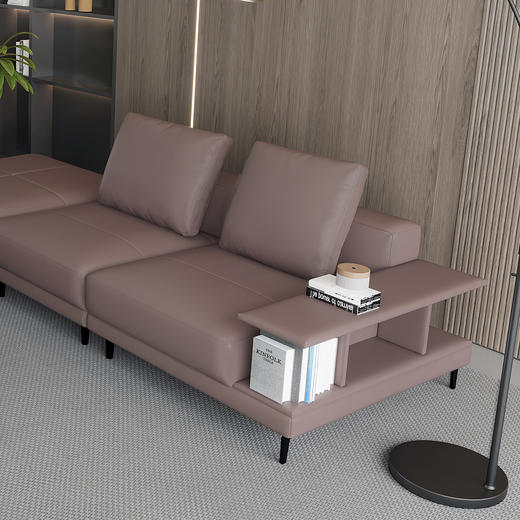 顾家家居整装现代时尚皮/布艺固定沙发KZ.1071(B)(C)长岛 商品图3