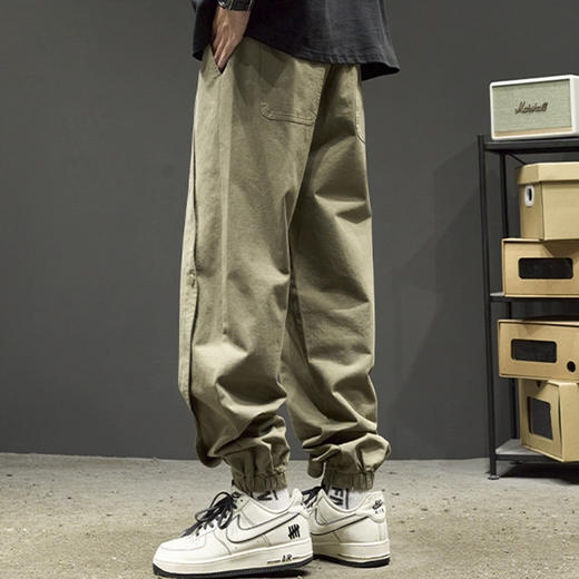 裁缝学苑MQ69美式复古伞兵裤纸样束脚裤排扣款工装裤子样板图纸 商品图2